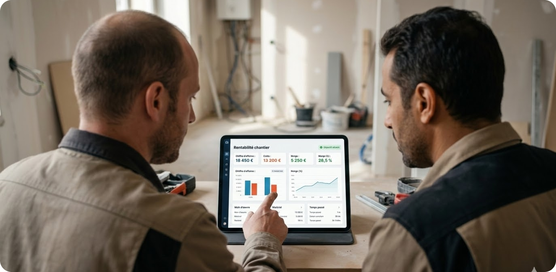 calculer rentabilité chantier