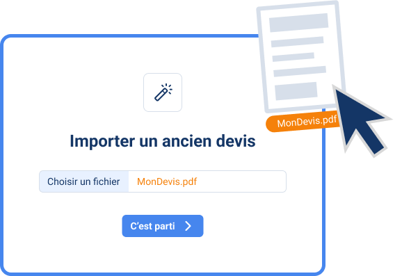 Import de devis via IA