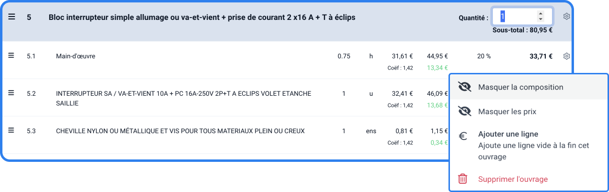 Relance de devis