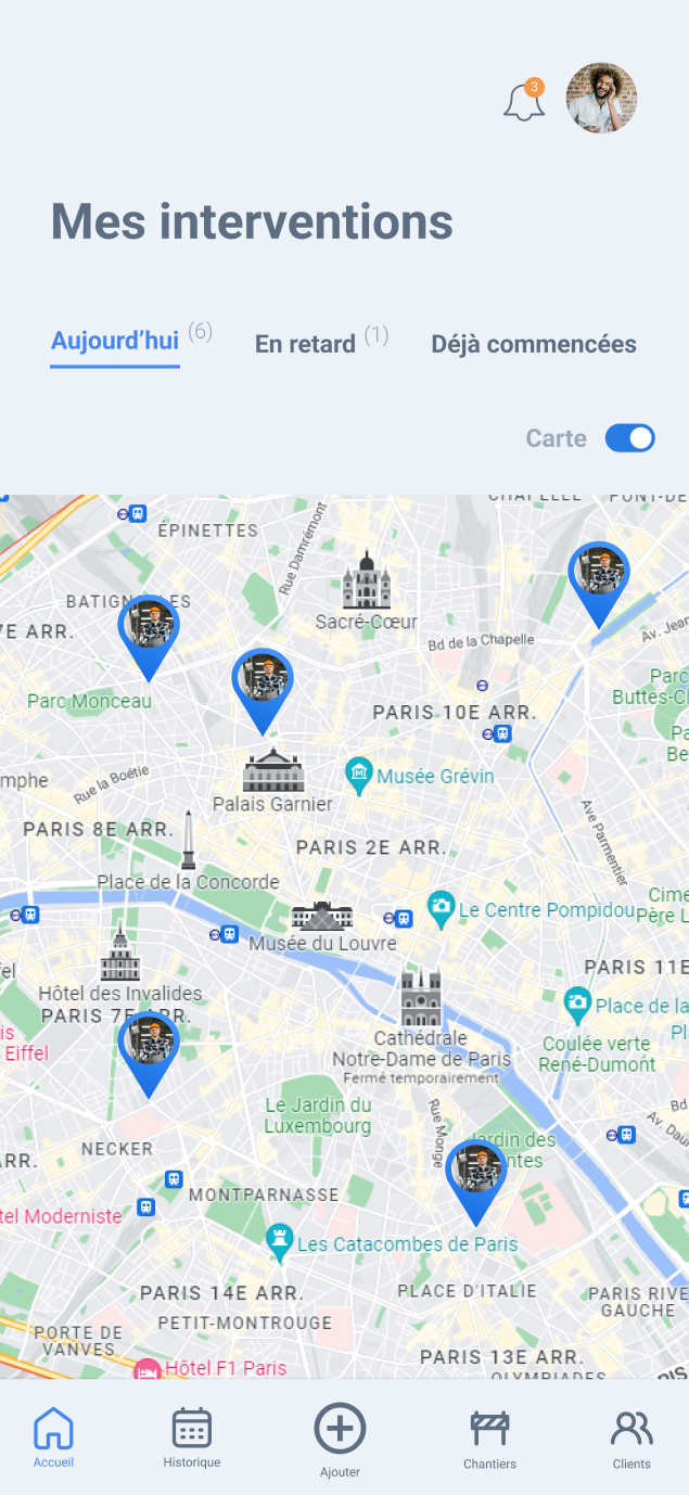 calendrier partagé batiment