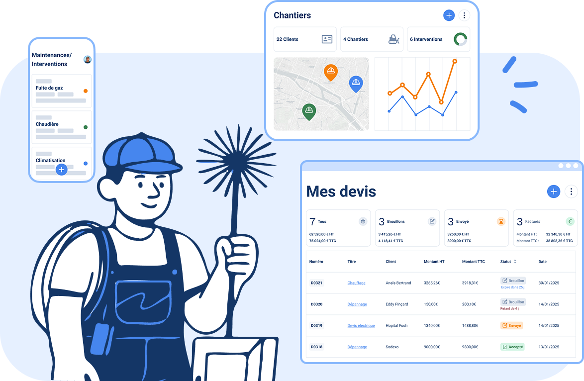 logiciel pour entreprise de ramonage