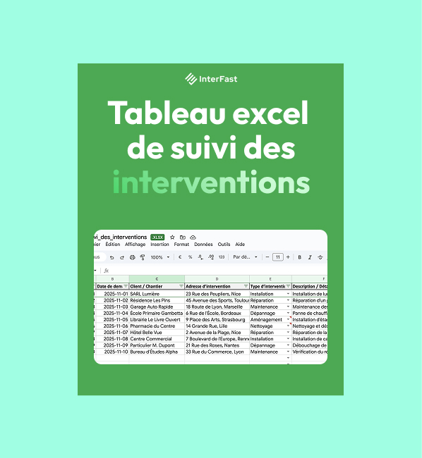 tableau de suivi de maintenance